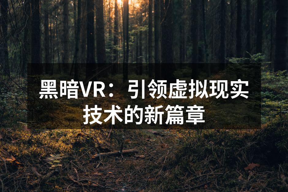 黑暗VR：引领虚拟现实技术的新篇章